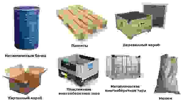 Тара для перевозки грузов в клине